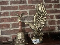 BRASS EAGLE AND BELL