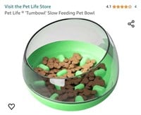 MSRP $18 Dog Tumblr Slow Feed Bowl