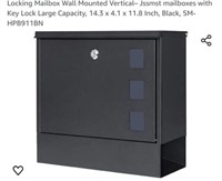 MSRP $34 Locking Wall Mounted Mailbox