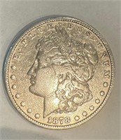 Circa 1878 Morgan silver dollar
