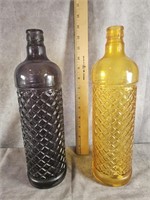 VINTAGE 12" GLASS BOTTLE MADE IN SPAIN