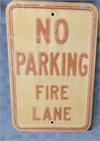 No parking Fire Lane sign