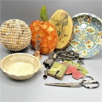 Collectibles Metal, Pottery, Cloth