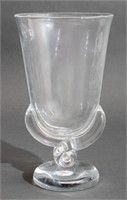 George Thompson for Steuben Crystal Snail Vase