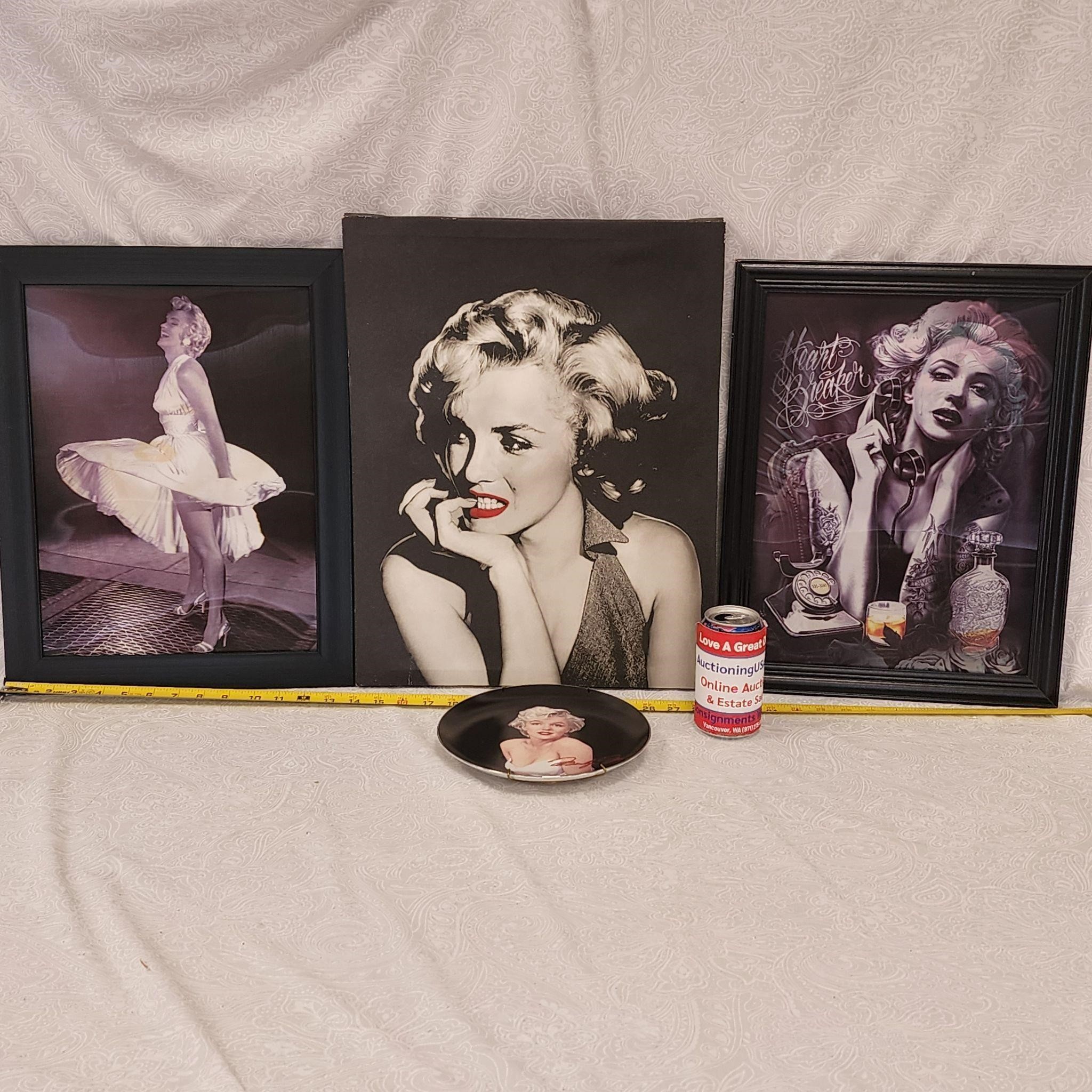 Marilyn Monroe 3-D/ 3 Image Canvas Print Plate