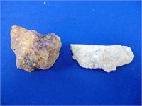 Natural Mineral  Agate, Amethyst Quartz And Talc