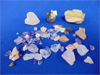 Natural Mineral  Collection Of Small Samples And