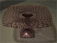 Amethyst Glass Cake / Dessert Stand