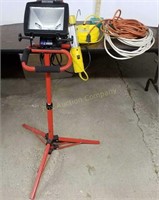 Standing Floor Light, Ext Cords & Trouble Light