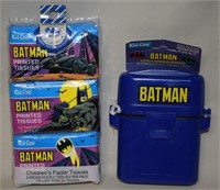 Vtg KidCare Batman Tissues + Bandage Fun Kit