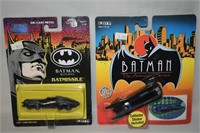 (2) Vtg ERTL Diecast Batman Vehicles Batmobile +