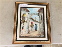 framed orig painting-   11.5" x  13.5"