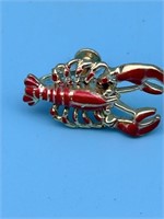 Lobster Brooch And Screw Back Earrings