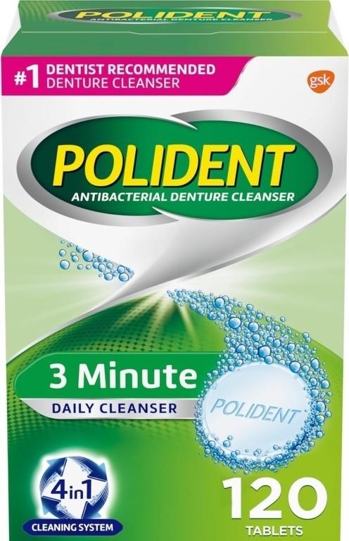 (new) Polident 3 Minute Triple Mint Antibacterial