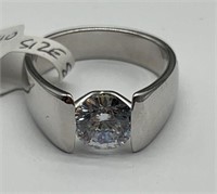 2ct diamondlite 925 sterling silver ring size 8