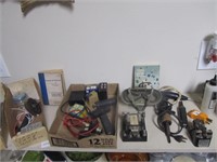 Shelf Lot-Electrical Parts & Books