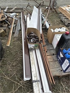 Gutter and copper pipe lot