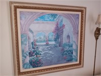 Vintage wall décor art 44 inches by 40 inches.
