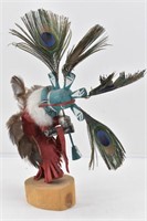 Kachina Doll w/ Peacock Feathers