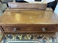 wooden box with drawer