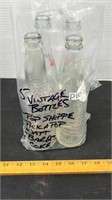 5 Vintage Pop Bottles