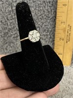 14k Gold 1/2 Carat Ladies Diamond Ring
