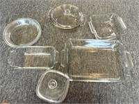 Pyrex and Anchor Hocking Glass Bakeware 11” x