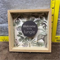Framed Inspirational Picture Welcome to the Jungle