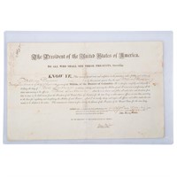 John Quincy Adams signed military appointment