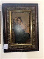 Framed Painting of Mother and Child