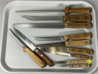 TRAY LOT OF CHICAGO CUTLERY KNIVES