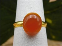 CARNELIAN RING ROCK STONE LAPIDARY SPECIMEN