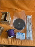 roll of wire -saw blades etc.