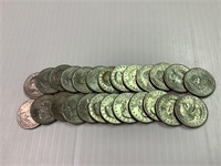 1Roll- 25 Susan B Anthony coins
