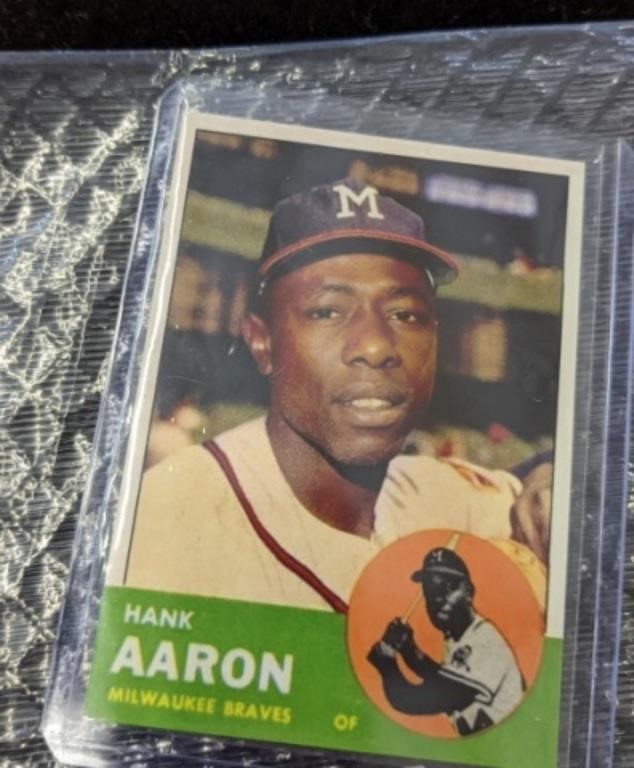 HANK AARON CARD | Live and Online Auctions on HiBid.com