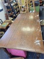 Large Wooden Rectangular Dining Table