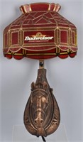 VINTAGE BUDWEISER CLYDESDALE WALL LAMP