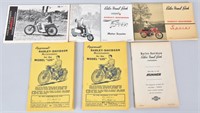 4-HARLEY DAVIDSON MANUALS, 1955 HUMMER and MORE