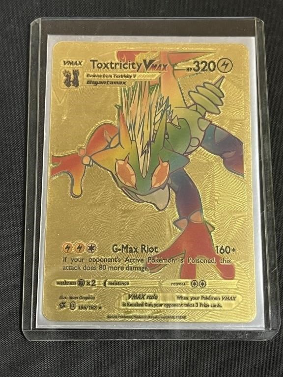 Toxtricity Vmax Gold Pokémon Card