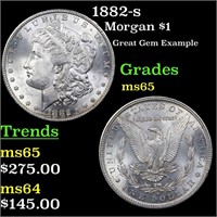 1882-s Morgan $1 Grades GEM Unc