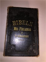 1890 BIBELN MED FORKLARINGAR P. FJELLSTEDT, STOCKH