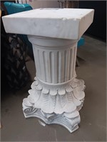 INCREDIBLE SOLID WHITE MARBLE COLUMN PEDESTAL