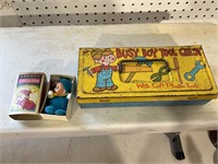 Vintage Toy Tool Box & Ornament