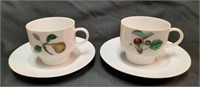 (2 Sets) Kaiser Porcelain Espresso Cup & Saucer