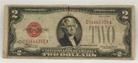 1928 D $2 Us " Red" Note