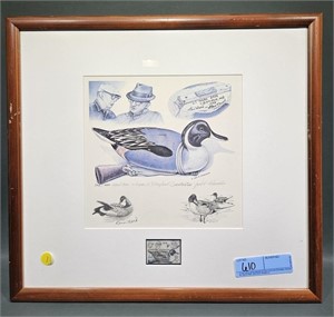 1981 WARD BROTHERS DUCK STAMP PRINT