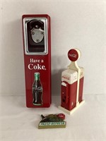 Coca-Cola Bottle Opener, Salt/Pepper Shakers,