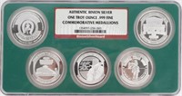 NGC CERTIFIED BINION HOARD SILVER MEDALLIONS