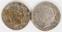 KEY DATE 1921 AND 1928 - P  PEACE DOLARS
