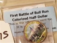 First Battle of Bull Run Colorized Half Dollar